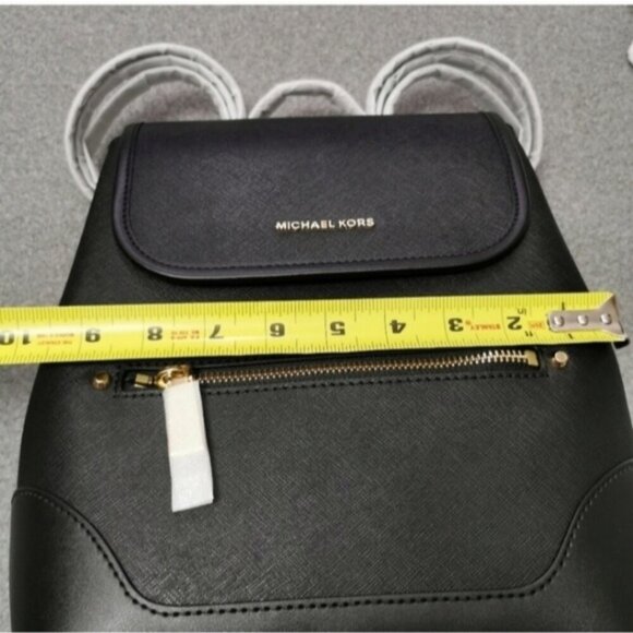 NWT Michael Kors Black Saffiano Leather Tech Friendly Backpack - Picture 12 of 13